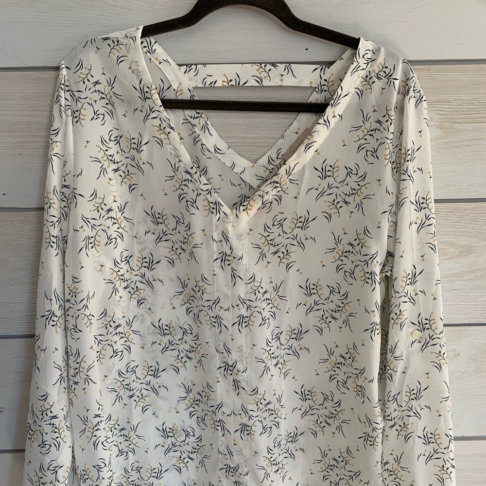 White LOFT blouse